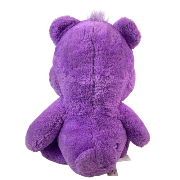 Care Bears Share Bear Purple 14” Plush Stuffed Animal Soft 2020 Basic Fun - Picture 4 of 11